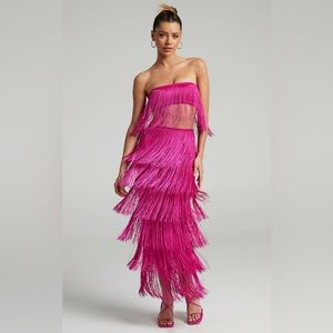 Showpo Amalee Two Piece Fringe Set